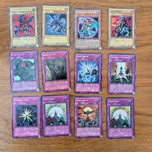 Lot of 12 YuGiOh Trap & Dragon Cards - Pokemon and Dungeons & Dragons Fans